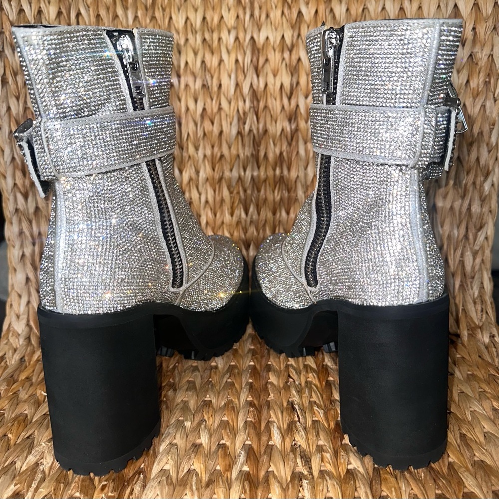New Rhinestone Platform Boots - Picture 4 of 7